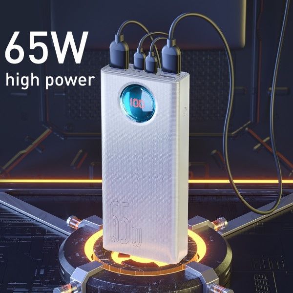Power Bank Baseus AMBLIGHT 65W White