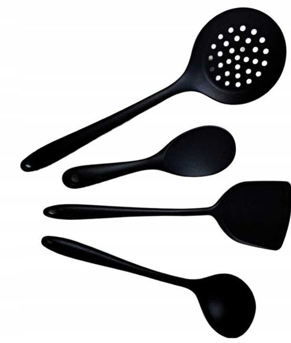 4x łopatki kuchenne akcesoria silikonowe łopatki łyżki kuchenne