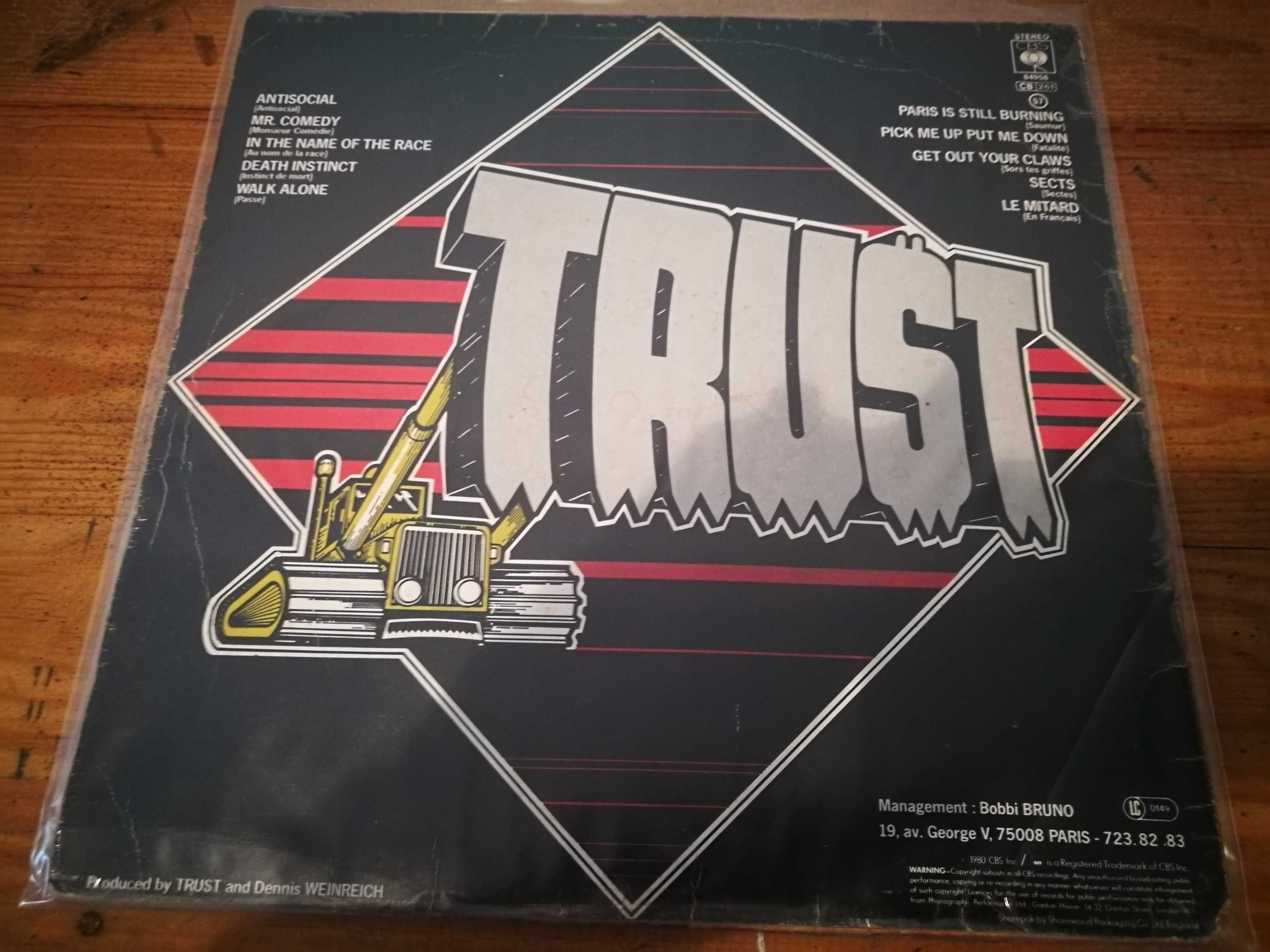 TRUST   (Hard-Rock / Metal)  Repression LP