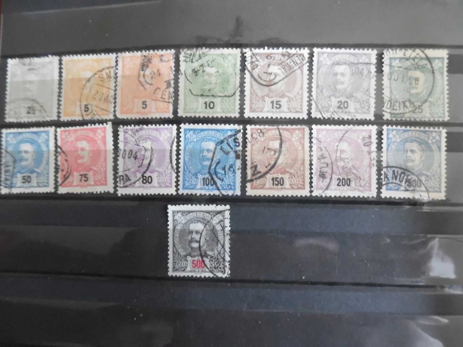 Selos Portugal 1895/1896- D. Carlos Completo