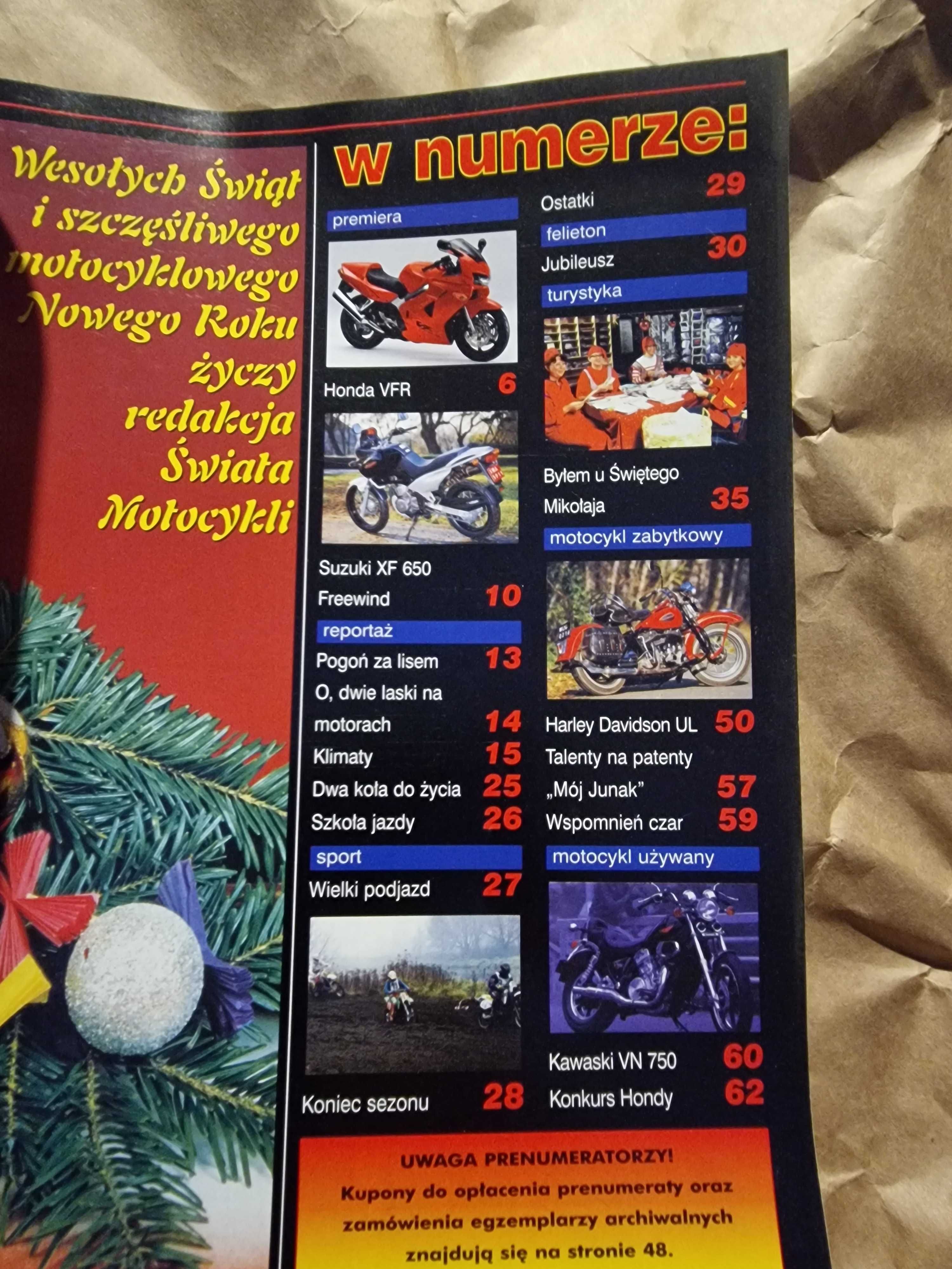 Świat motocykli nr 12 50 grudzień 1997 Harley Davidson UL