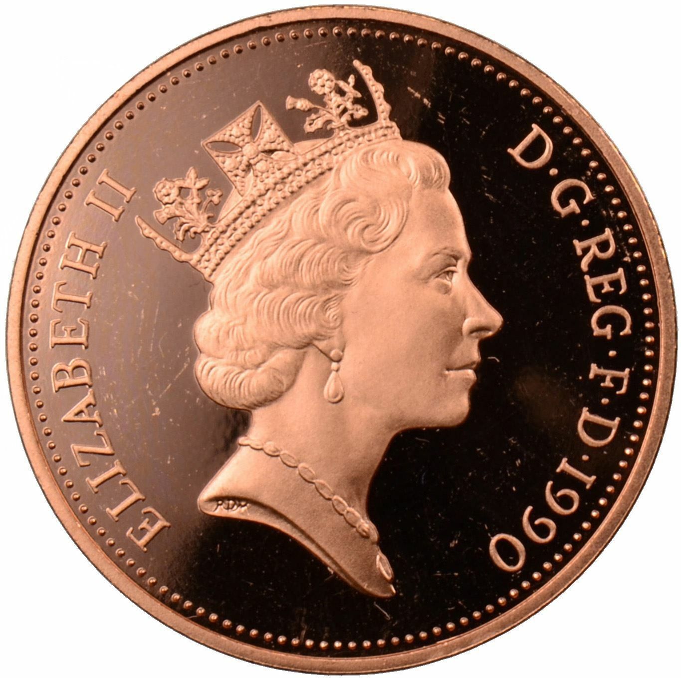 Moeda - One Bronze Penny Elizabeth II Coleção/Collectibles