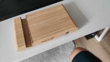 Podstawka / uchwyt na telefon drewniany IKEA