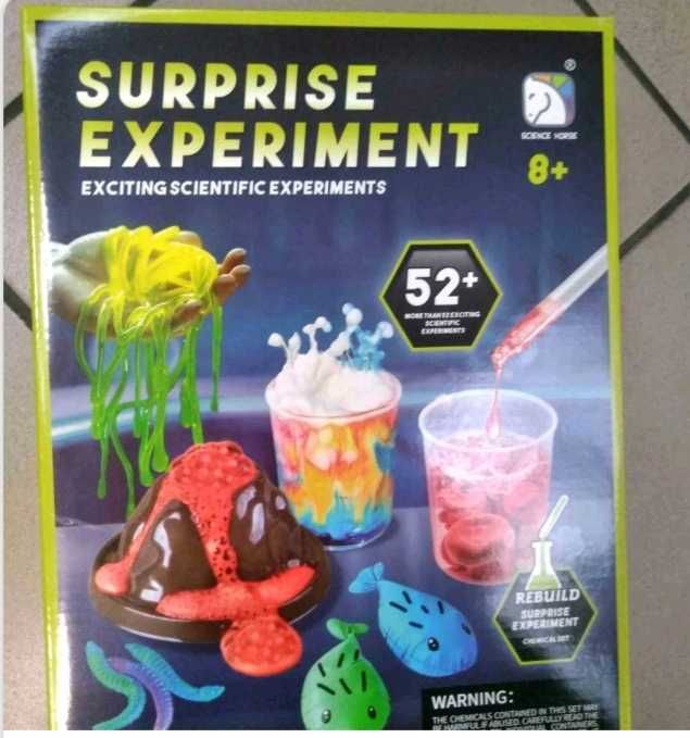 DUŻY Zestaw Edukacyjny 52 Eksperymenty Naukowe Wybuchowy Wulkan