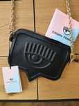 Chiara Ferragni Range A Eyelike Bags Sket nowa torebka czarna na ramię