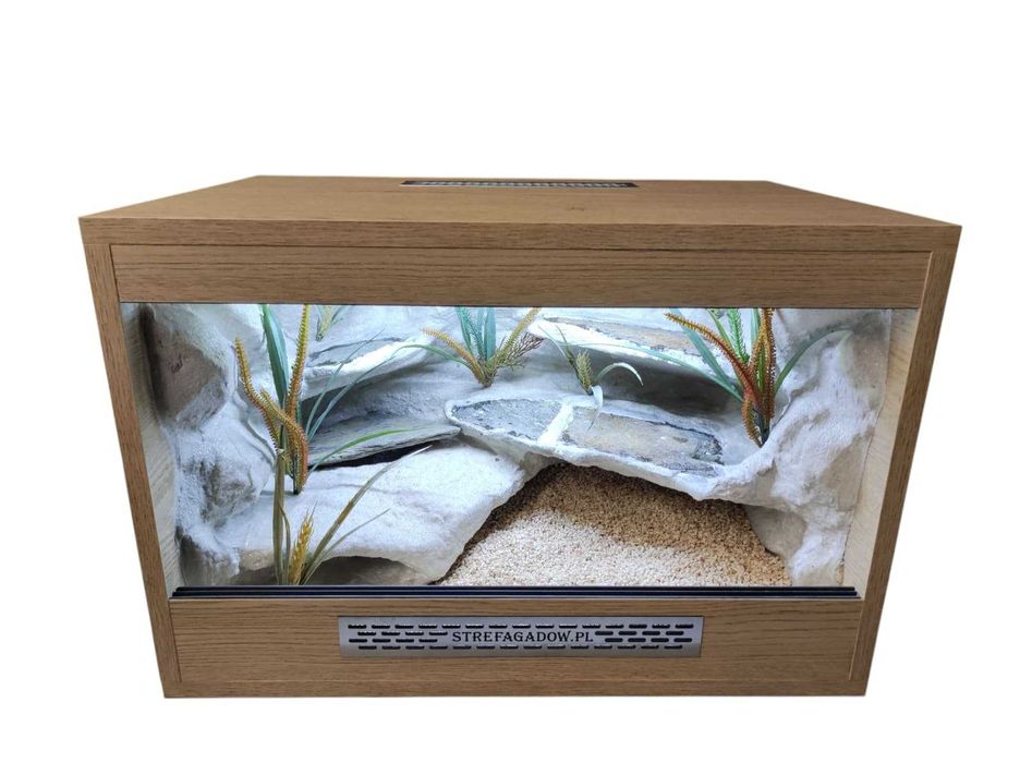 Terrarium pustynne nr784 60/40/40 dla gekona lamparciego DOSTĘPNE