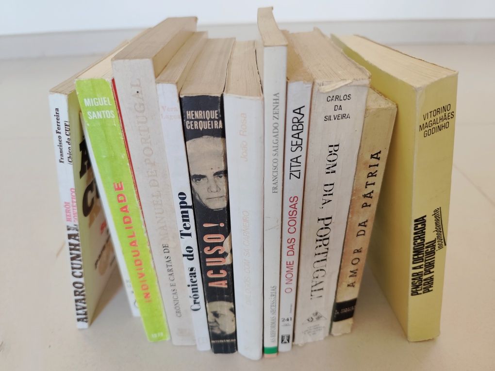 Livros antigos sobre Política (Sá Carneiro / Álvaro Cunhal)