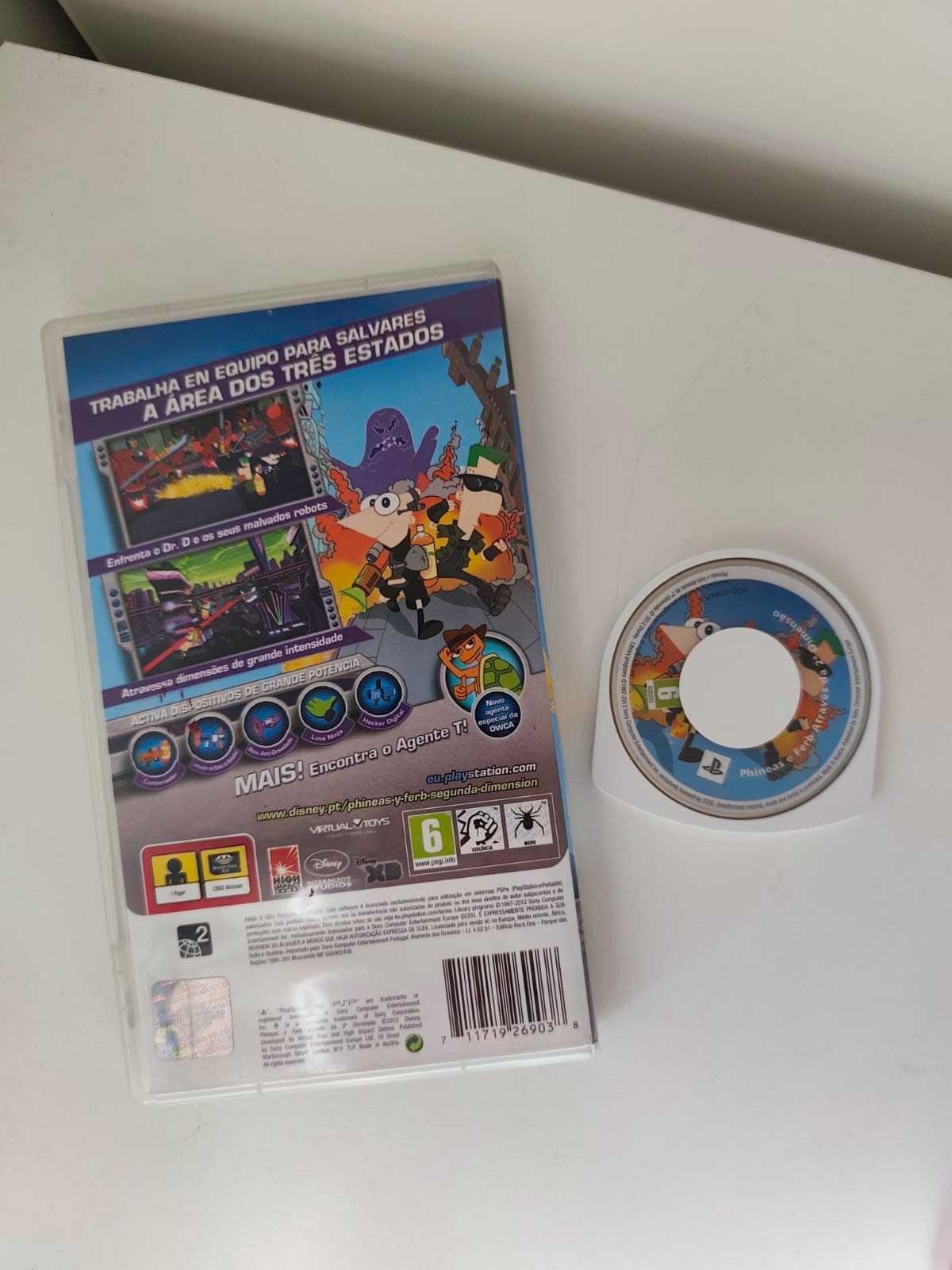 Phineas & Ferb: Across the 2nd Dimension -em português - jogo PSP