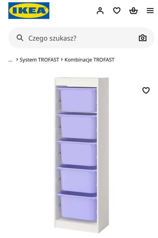 Regał z pojemnikami TROFAST IKEA