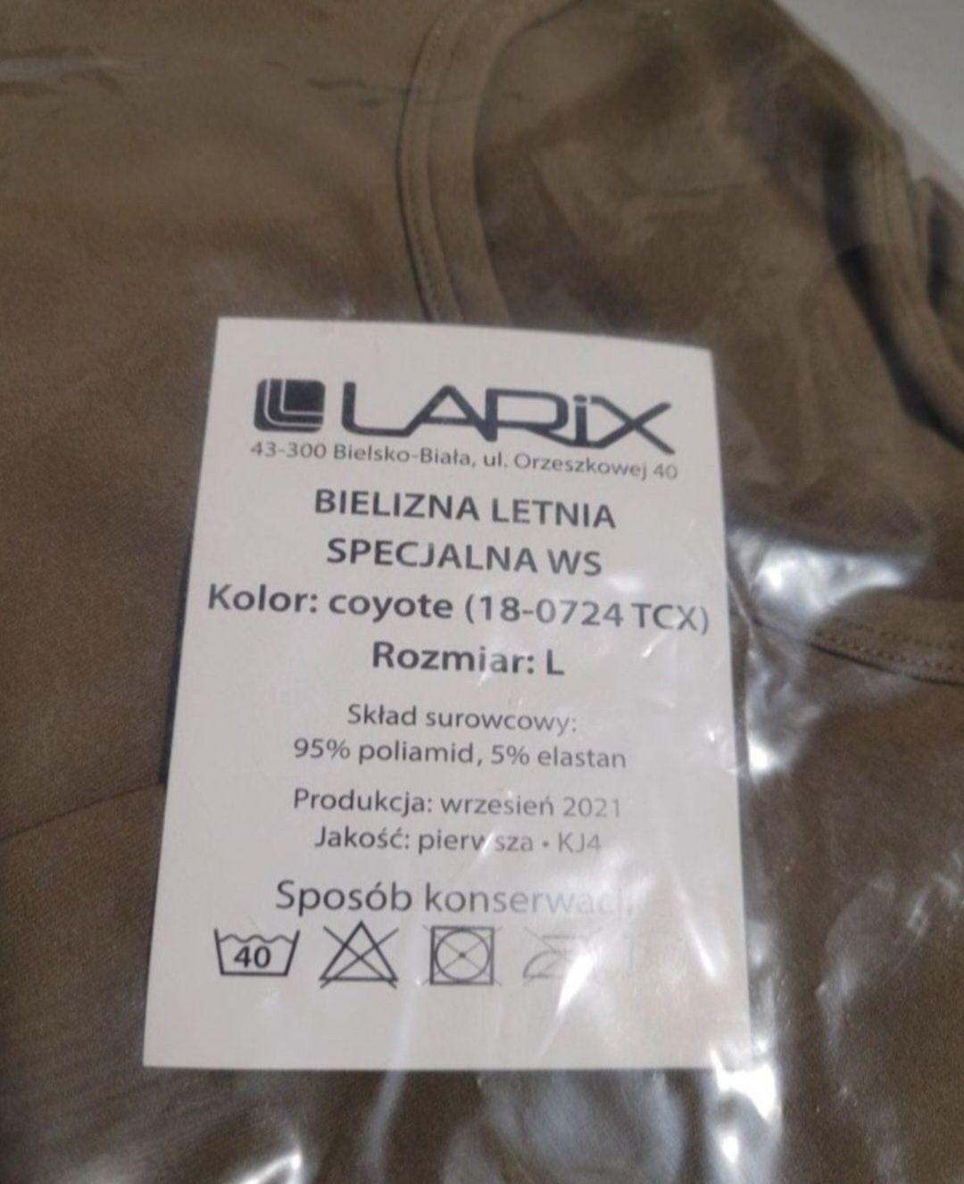 Letnia coyote bielizna termoaktywna specjalna L