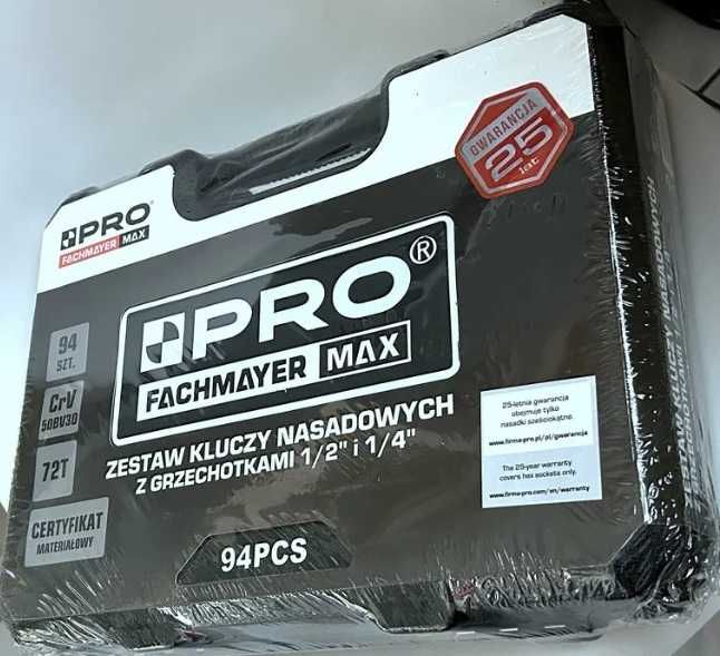 Zestaw kluczy nasadowych z grzechotkami 94 SZT PRO - walizka