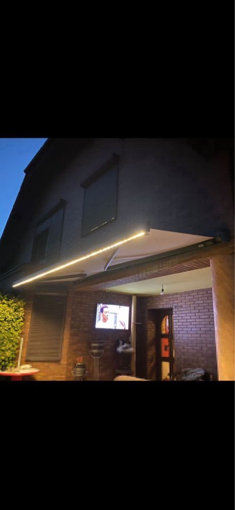 Markiza elektryczna  Solidux 4x3m LED pilot.