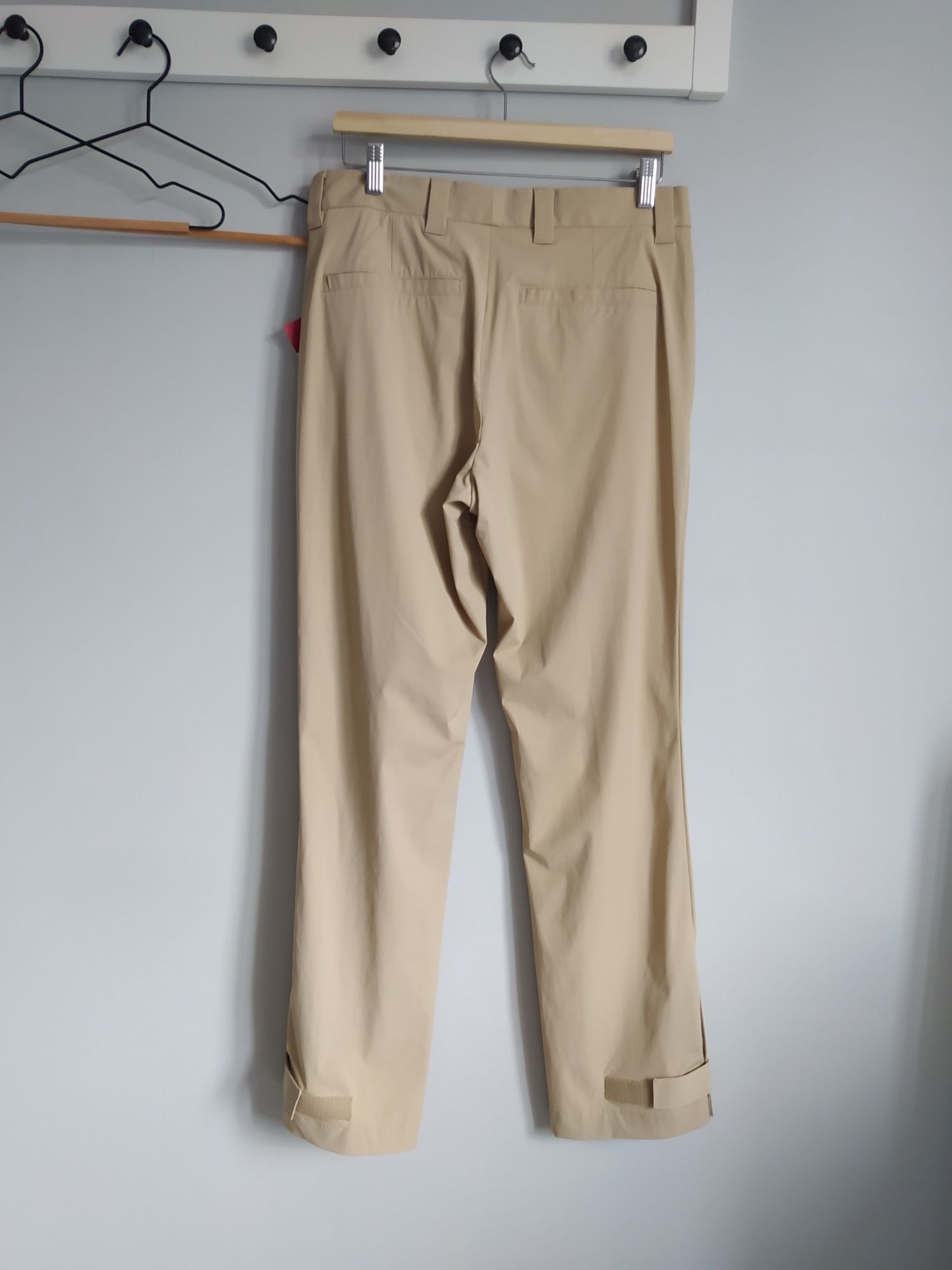 Beżowe, lekkie, lejące, letnie spodnie damskie Esprit New York 32/ 42