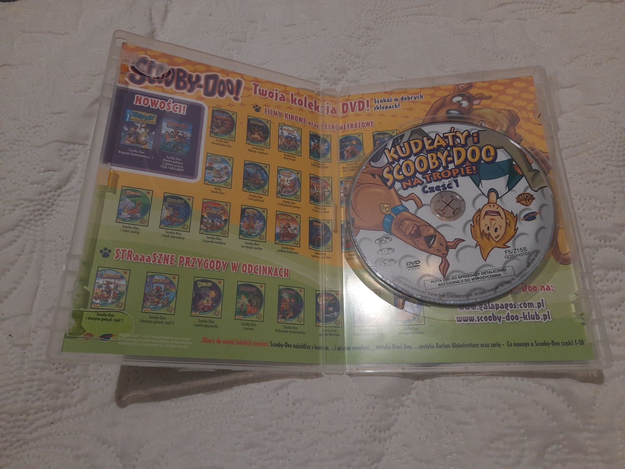 DVD z bajką Kudlaty i Scooby-Doo na Tropie część 1