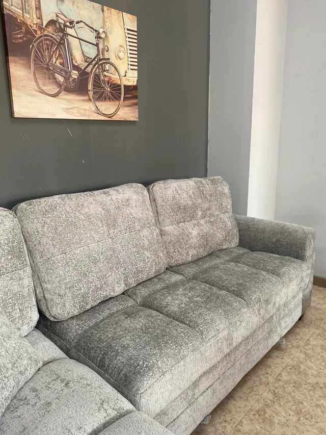 Sofá cama cinza com entrega gratis
