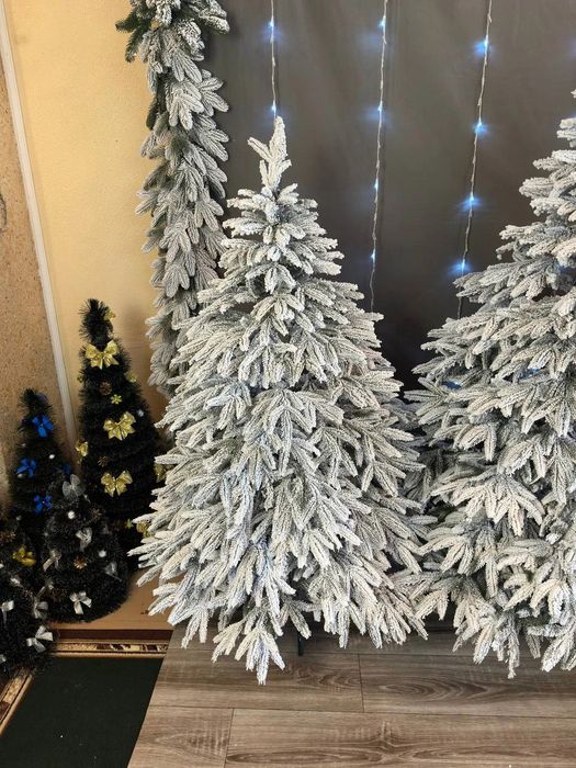 Смерека засніжена штучна лита ялинка від 1,5 до 2,5 м ёлка литая