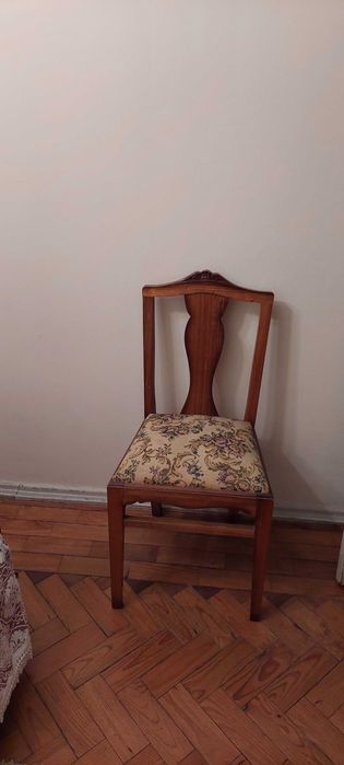 Mobilia de quarto vintage completa em madeira maciça