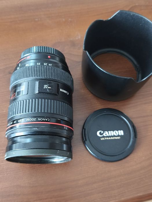 Obiektyw Canon EF 24-70 2.8 L  USM, filtr UV