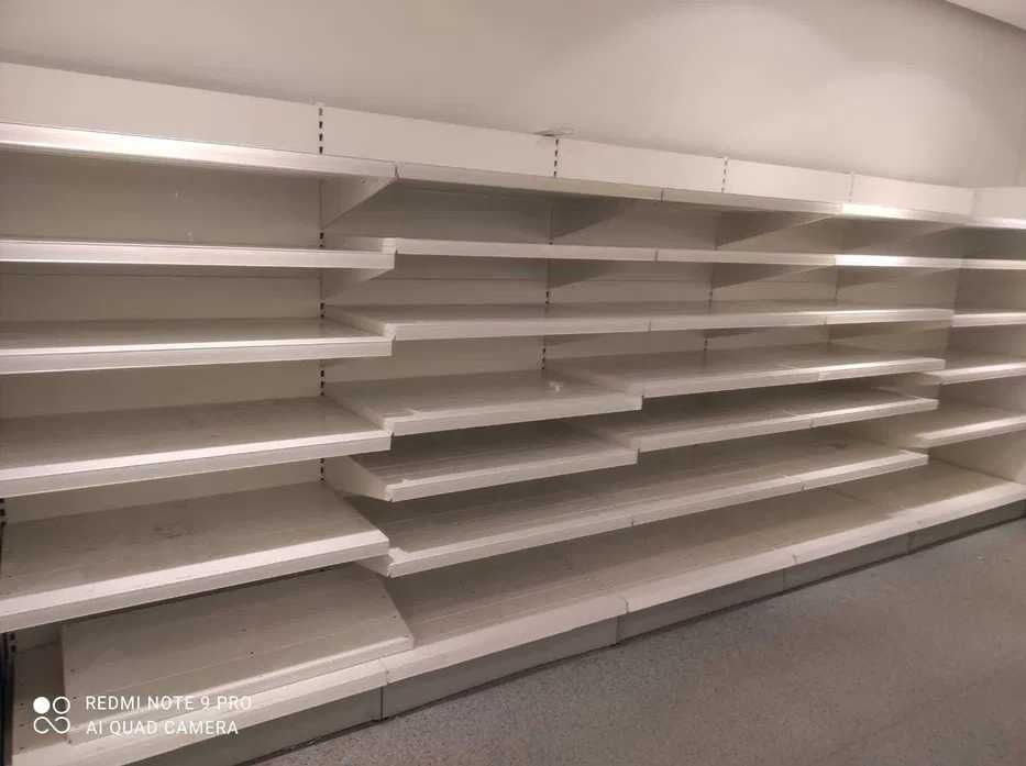 REGAŁY do sklepu z Niemiec wysyłka przyścienne dwustronne