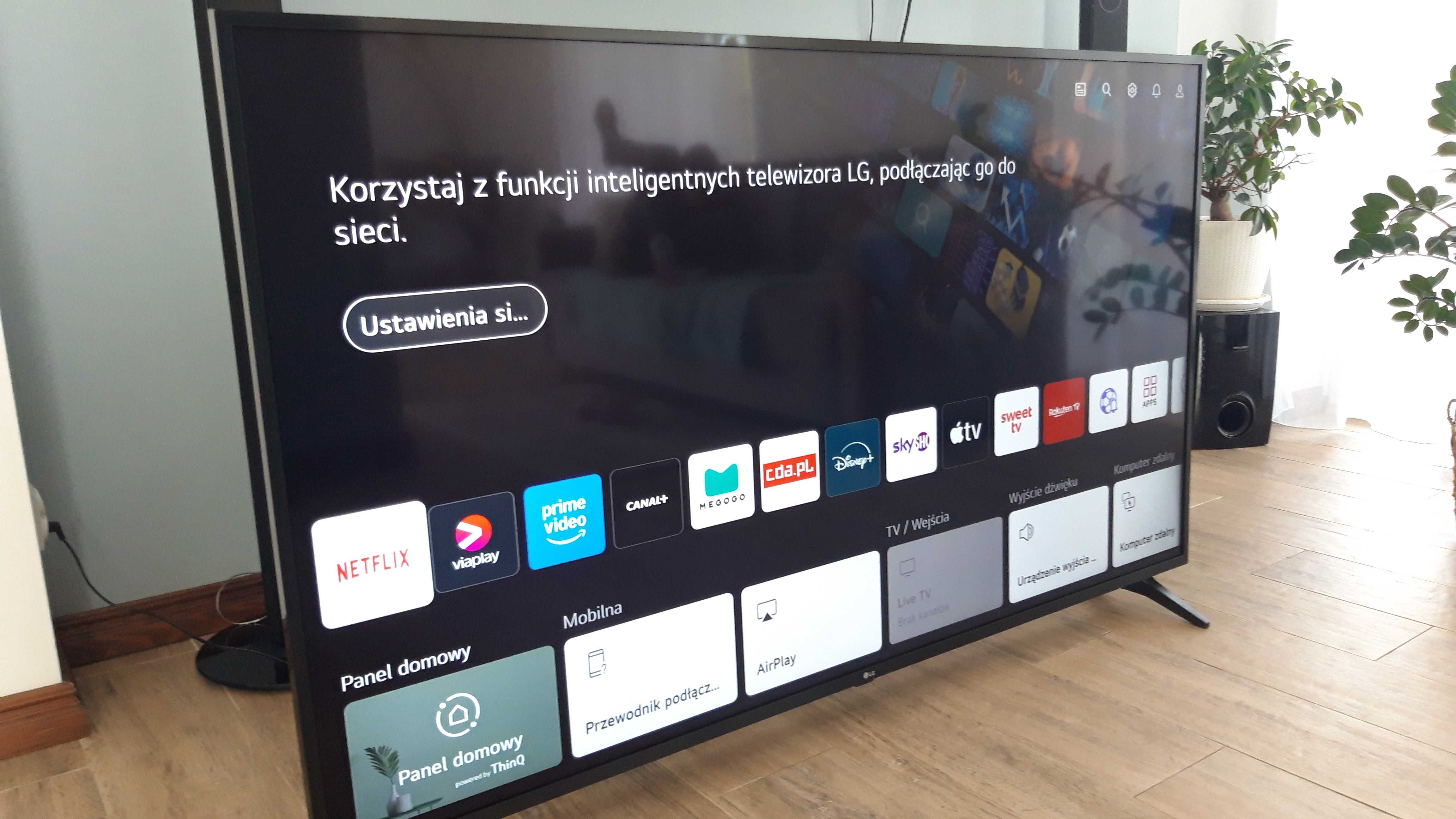 Tv LG 65" 4K UHD smatr tv webOS DVb-T2 hevec stan idealny