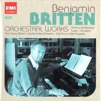 Benjamin Britten - "Orchestral Works" Box 8 CDs + Libreto, Selada