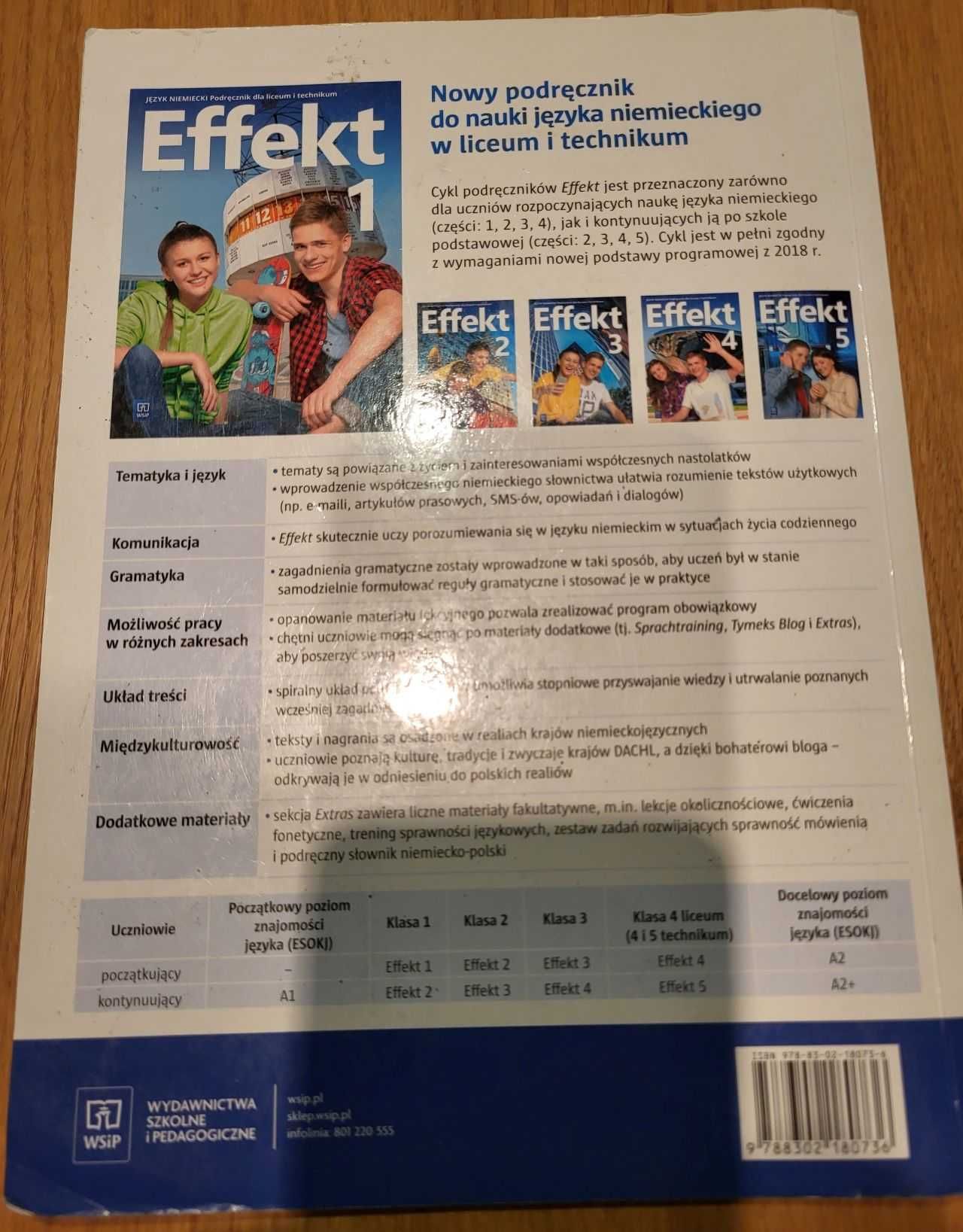 Język niemiecki Effekt 1 - podręcznik i płyta CD