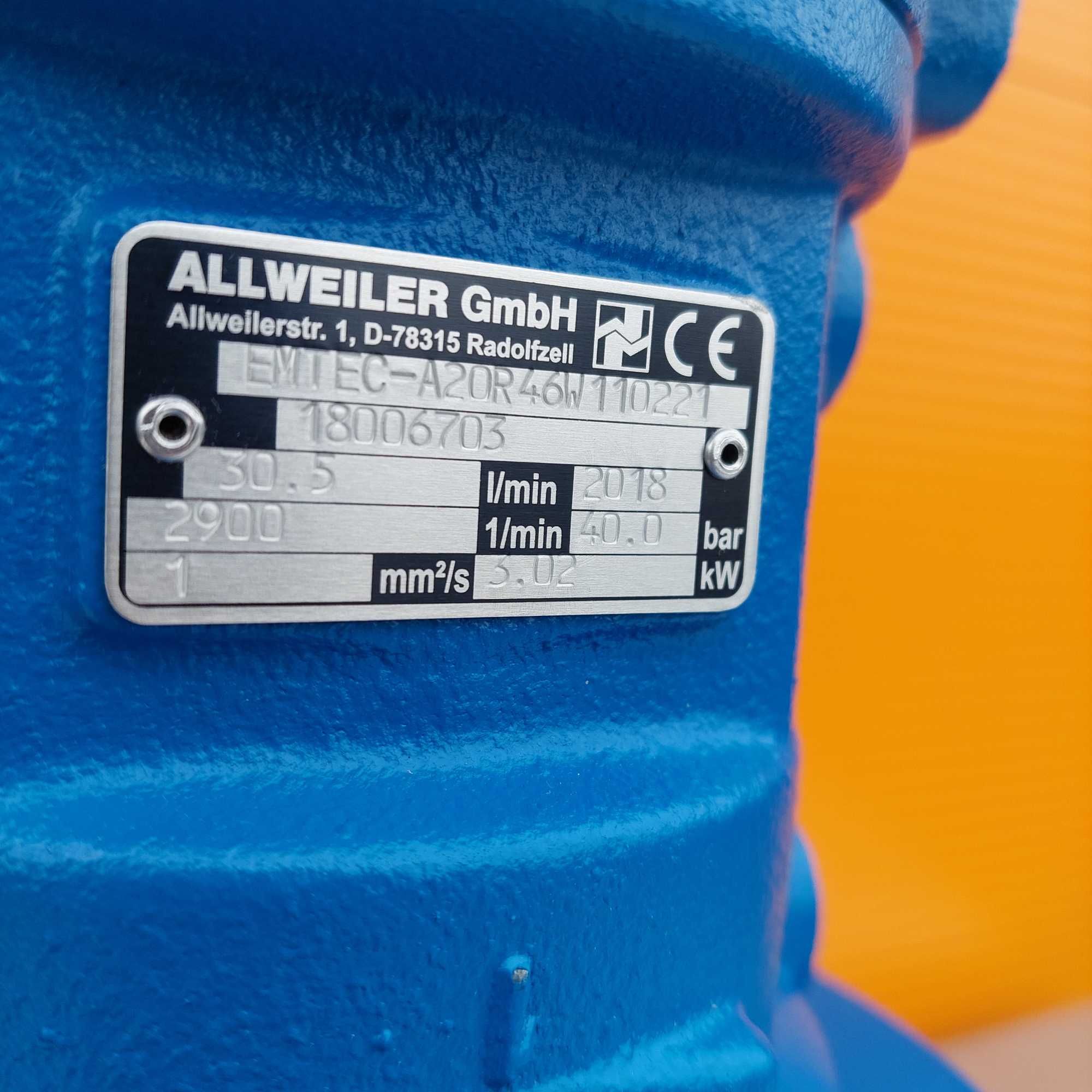 Pompa Śrubowa Hydrauliczna Olejowa Wrzecionowa Chłodziwa Allweiler NOW