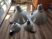 4 metalowe lampy Ikea