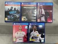 Need for Speed, Uncharted, Hitman 2, Fifa 20, Fifa 18