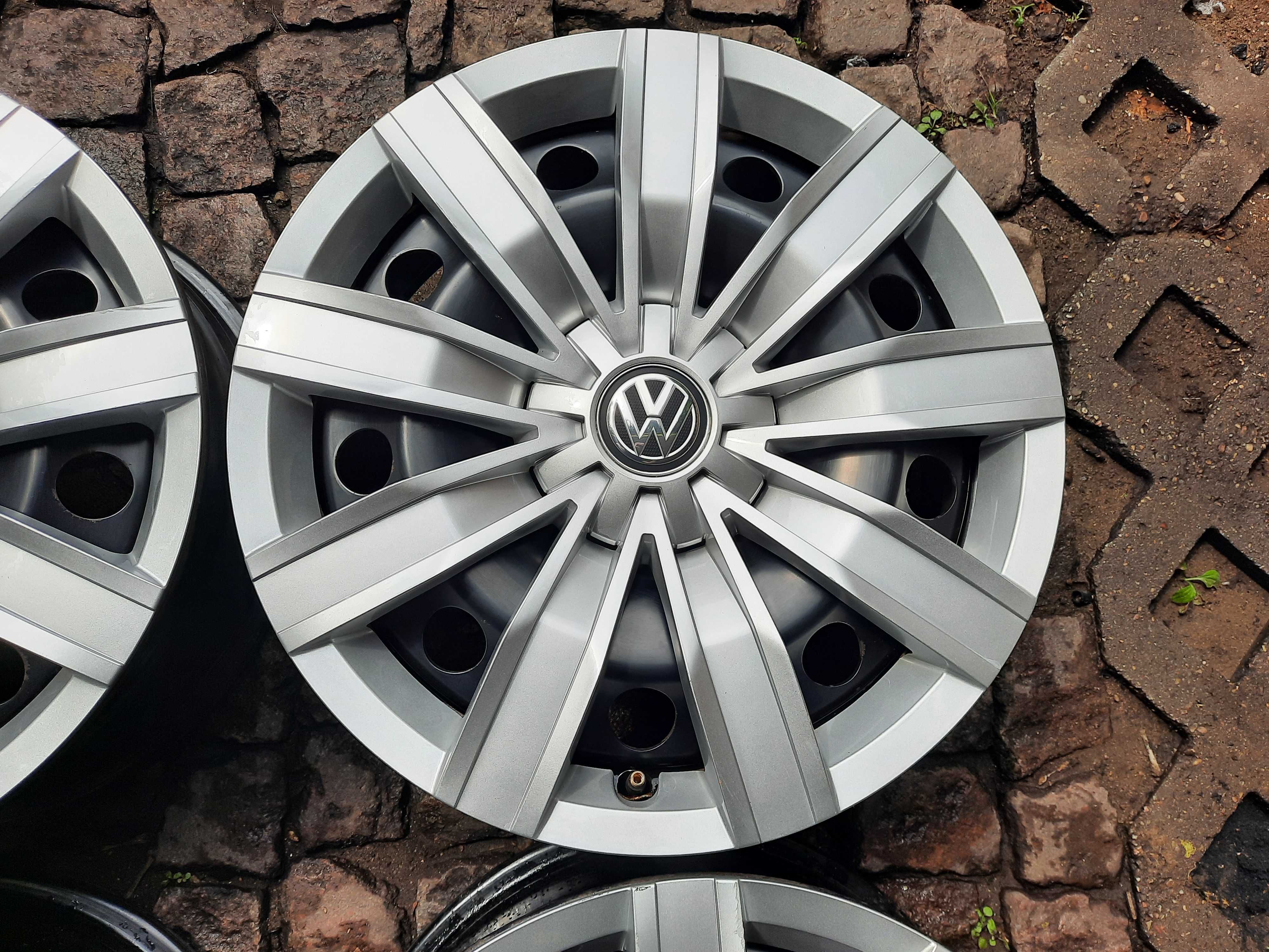 Oryginalne felgi stalowe z kołpakami VW TIGUAN II 17" 5x112x57,1 ET 38