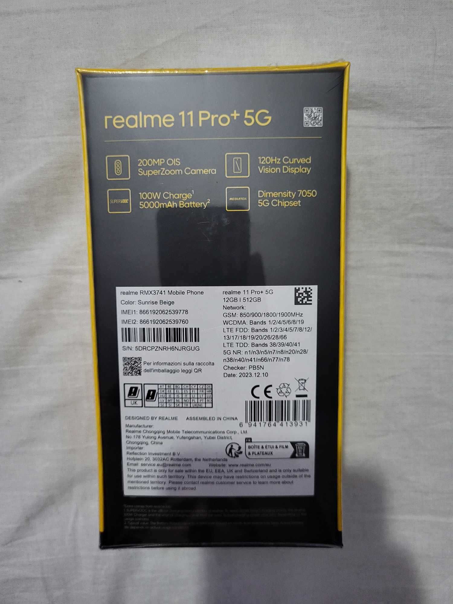 Realme 11pro+ 12gb/512gb zafoliowany!