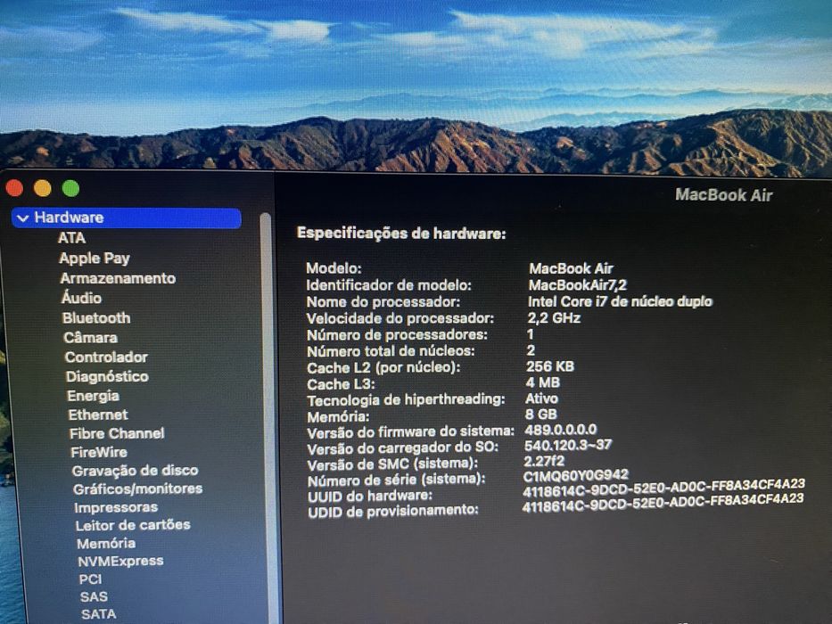 Apple airbook i7 SSD 1Tb