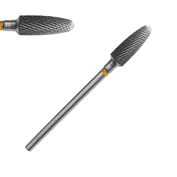 Frez carbide HQ - pocisk / bullet żółty / Bass Cosmetics