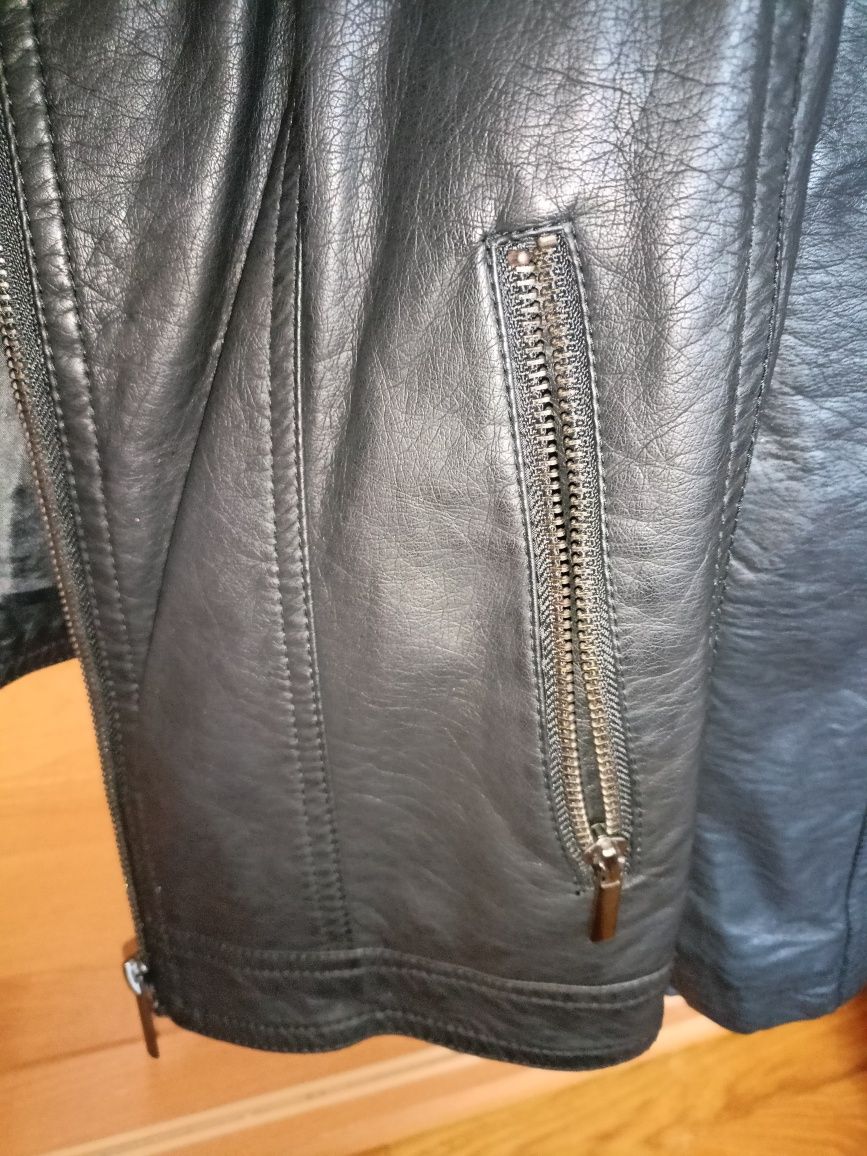 Kurtka skórzana z ekologicznej skóry L-XL