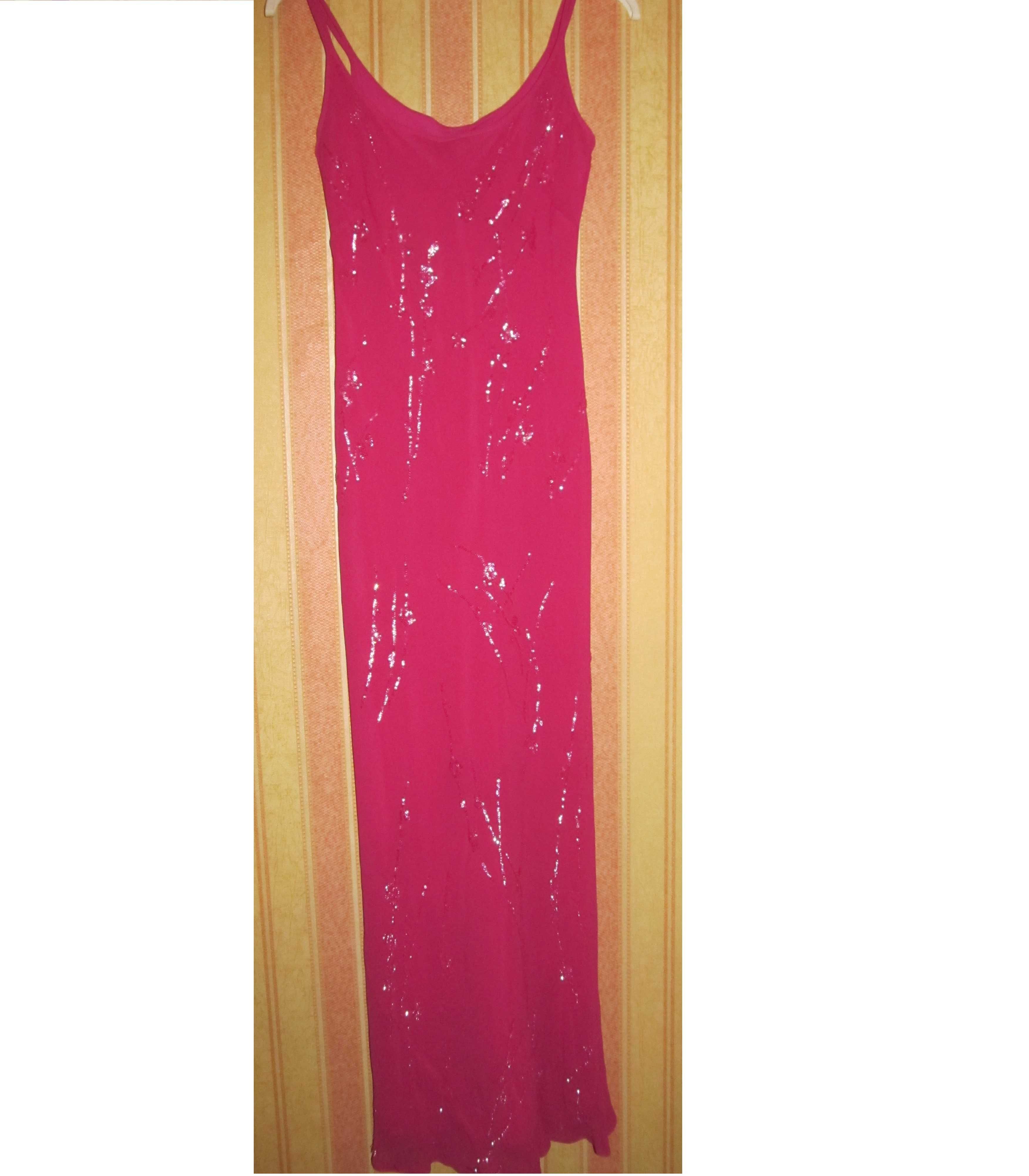 Шелковое платье вечернее размер 44-46