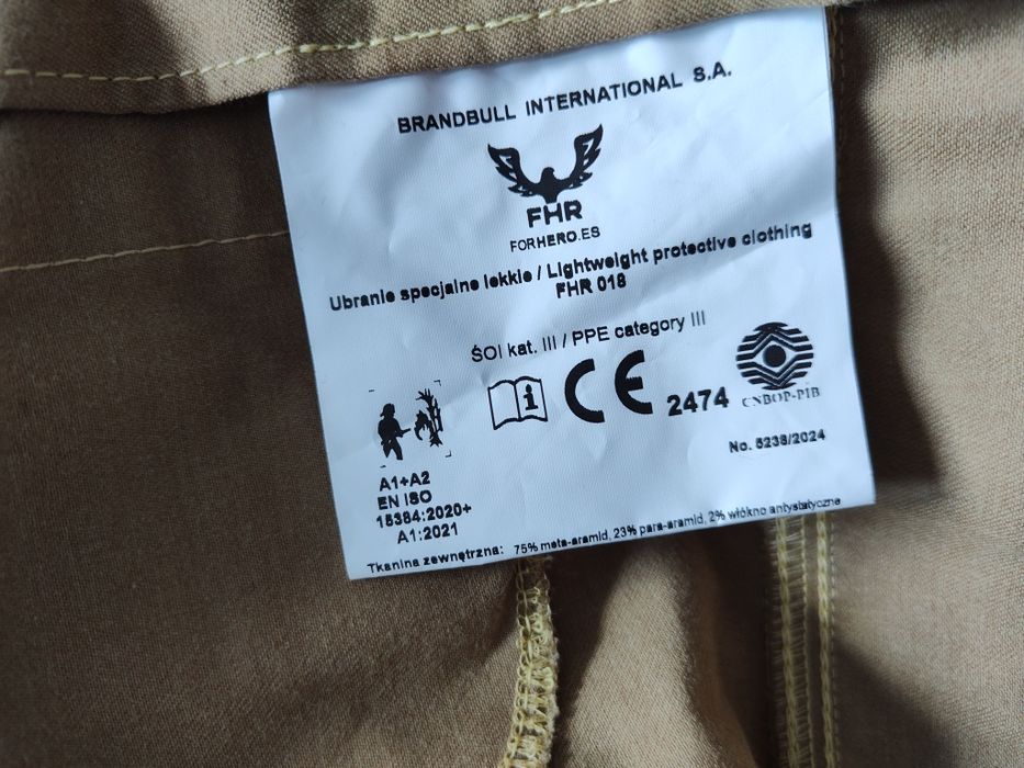 Nomex FHR Ubranie specjalne