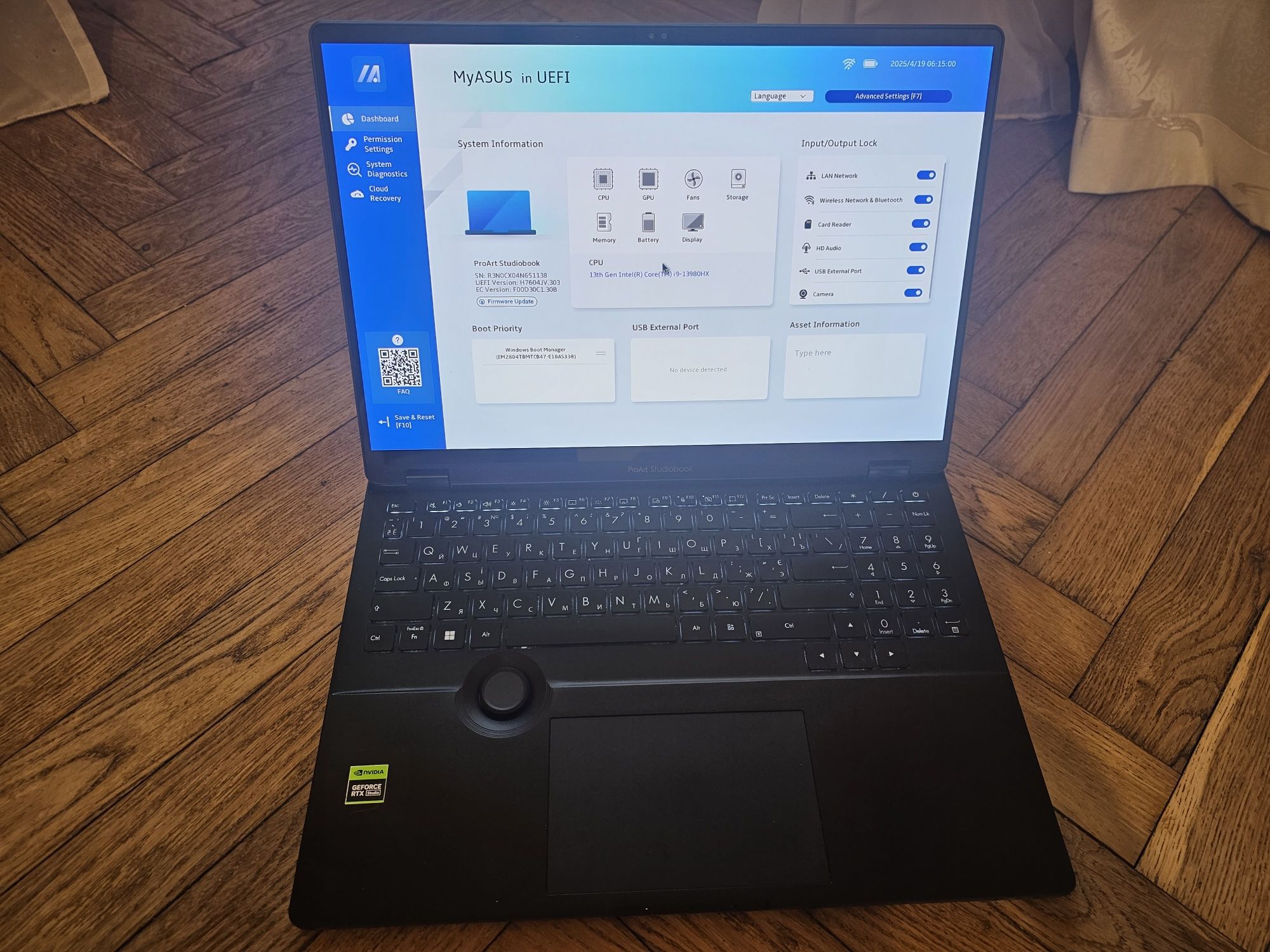 Сенсорний ноутбук ASUS ProArt Studiobook 16 OLED H7604, 24ядра/64Гб/4Т
