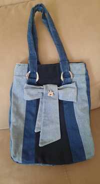 Красивая джинсовая сумка