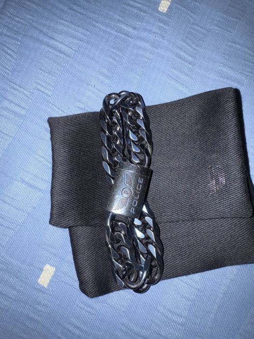 Pulseira Police Azul Metalizado