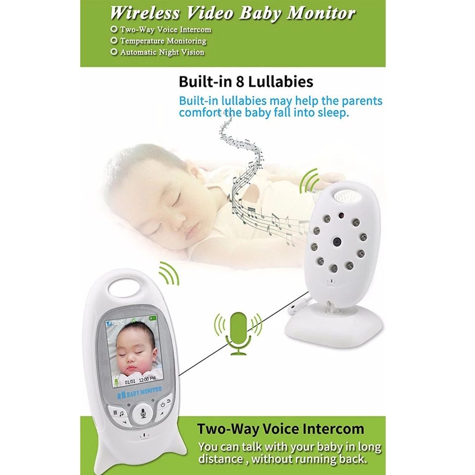 Intercomunicador - Câmera de vigilância bebé - Novo