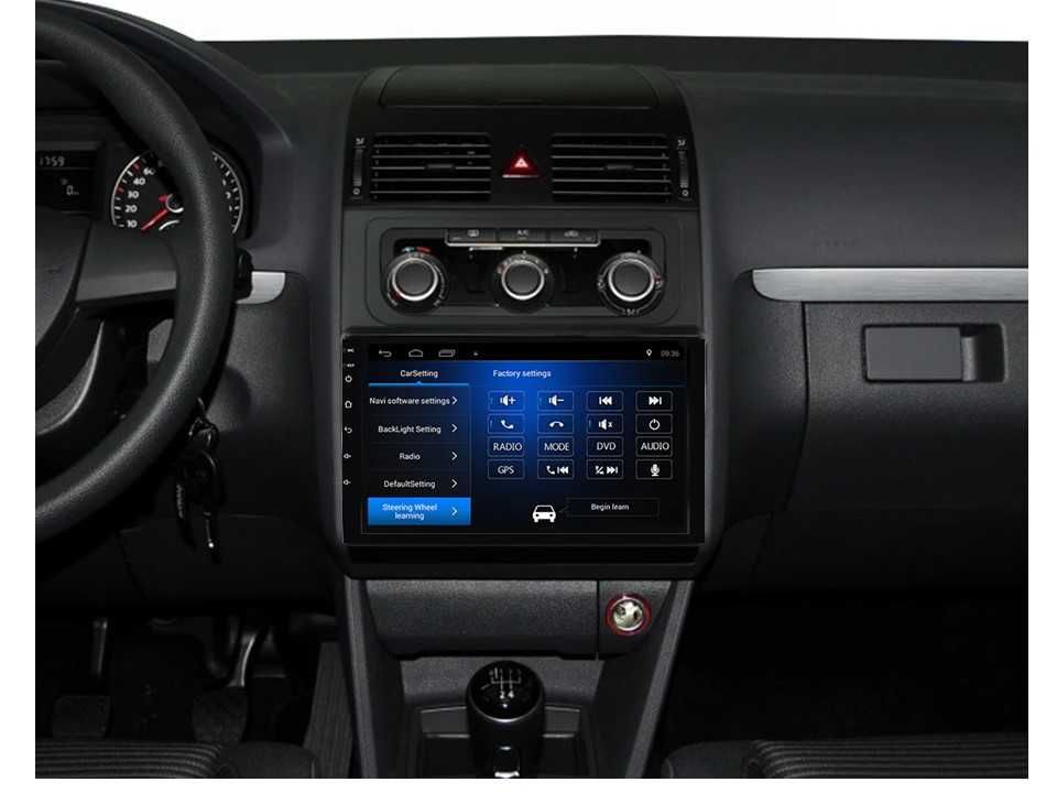 Radio samochodowe Android Volkswagen Touran (10.1", black) 2011.-2015