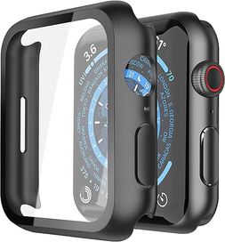 Futerał ze szkłem Braders Flexible do Apple Watch 7/41mm grafitowy