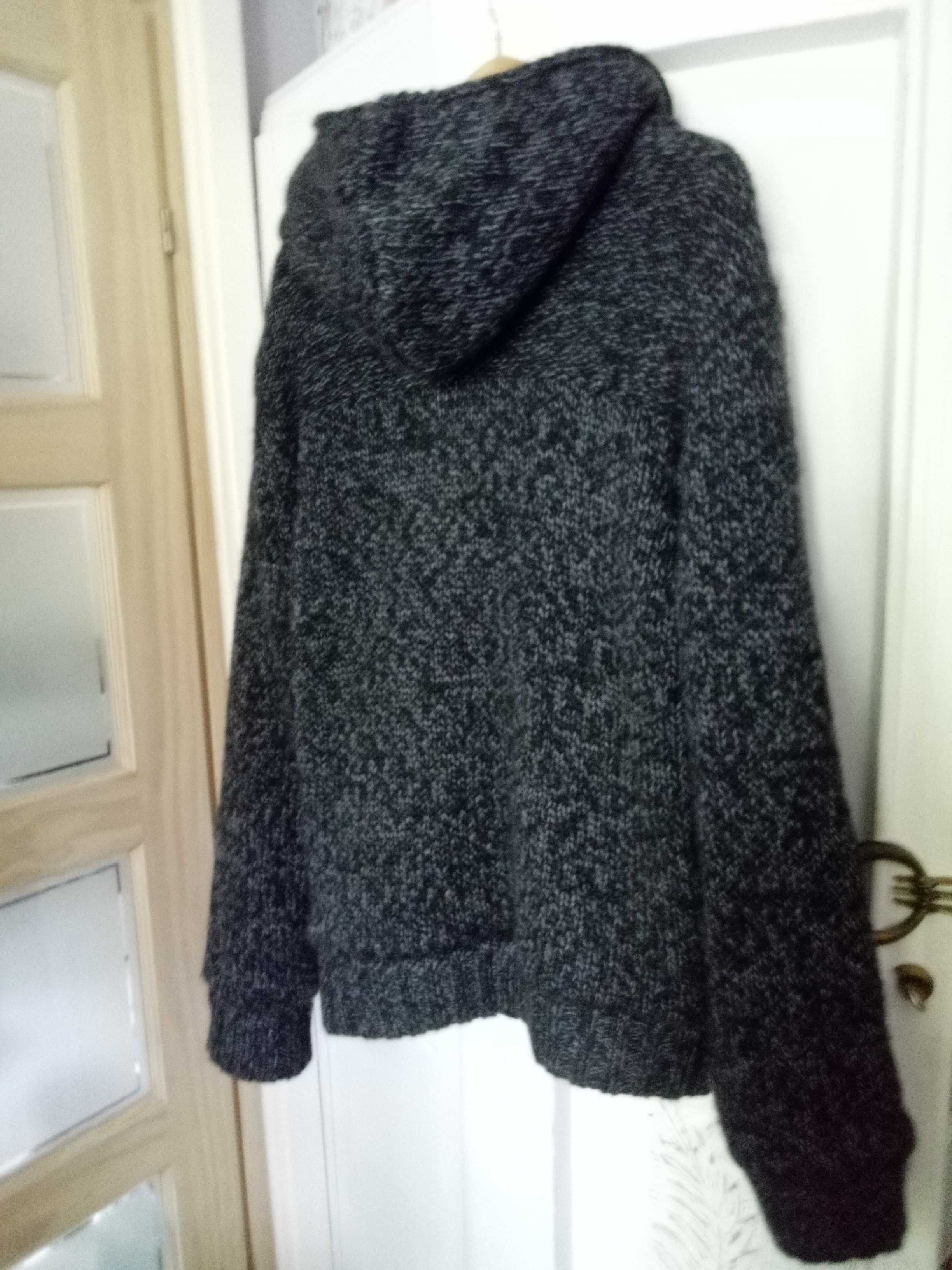 prawie NOWA 50% wełny Mario CONTI bluza męska zimowa ocieplana XL