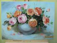 Картина Букет роз Натюрморт Цветы
