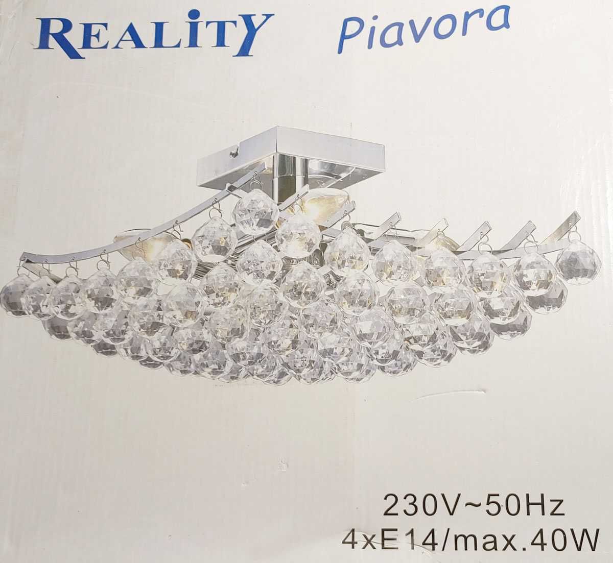 Żyrandol oprawa plafon lampa kule kryształowe EXTRA glamour LUX 4x E14