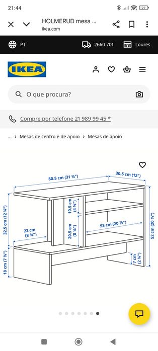 Móvel apoio sala