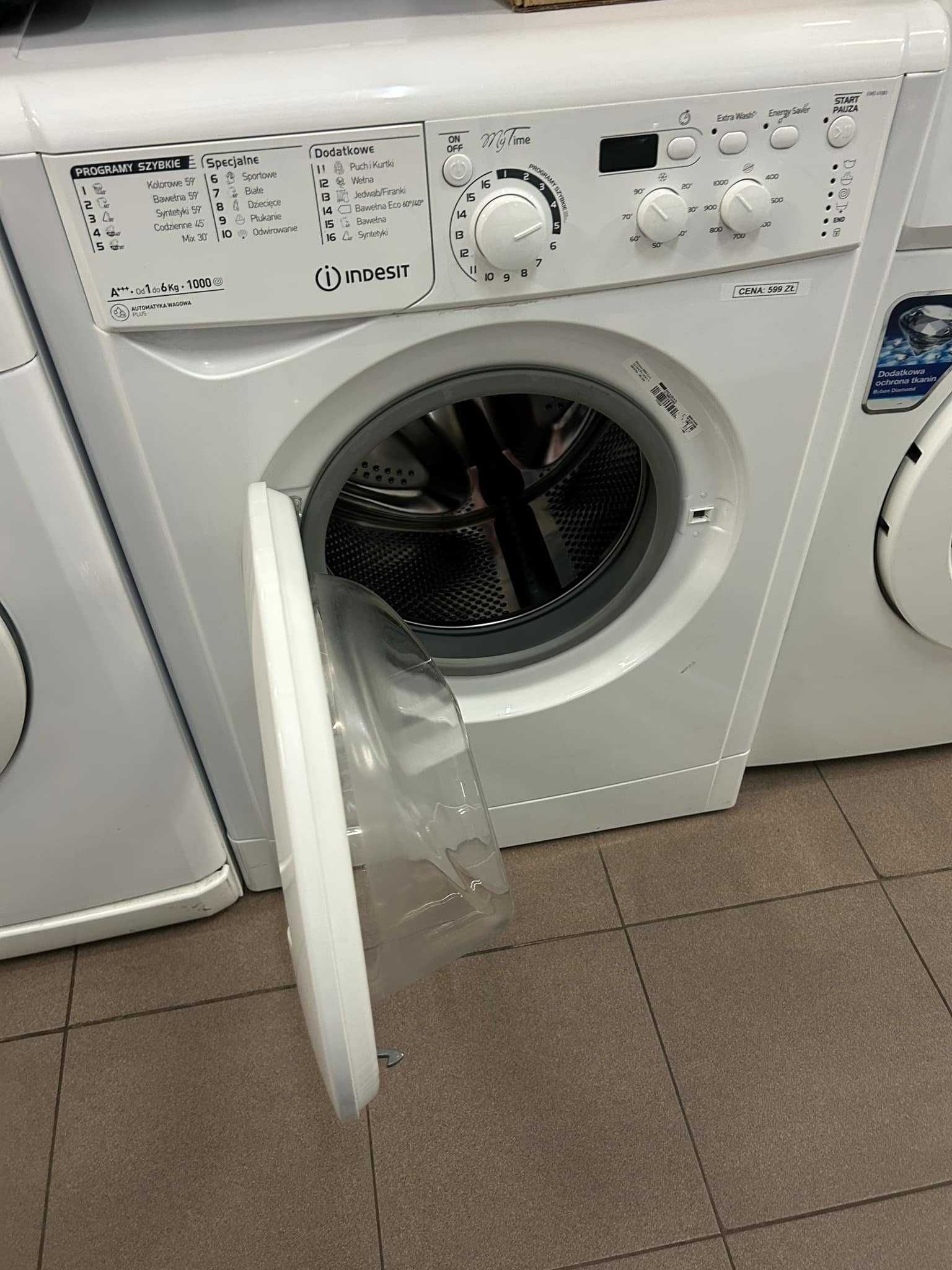 Pralka Indesit 6 kg załadunku A+++ Możliwość transportu OUTLET AGD