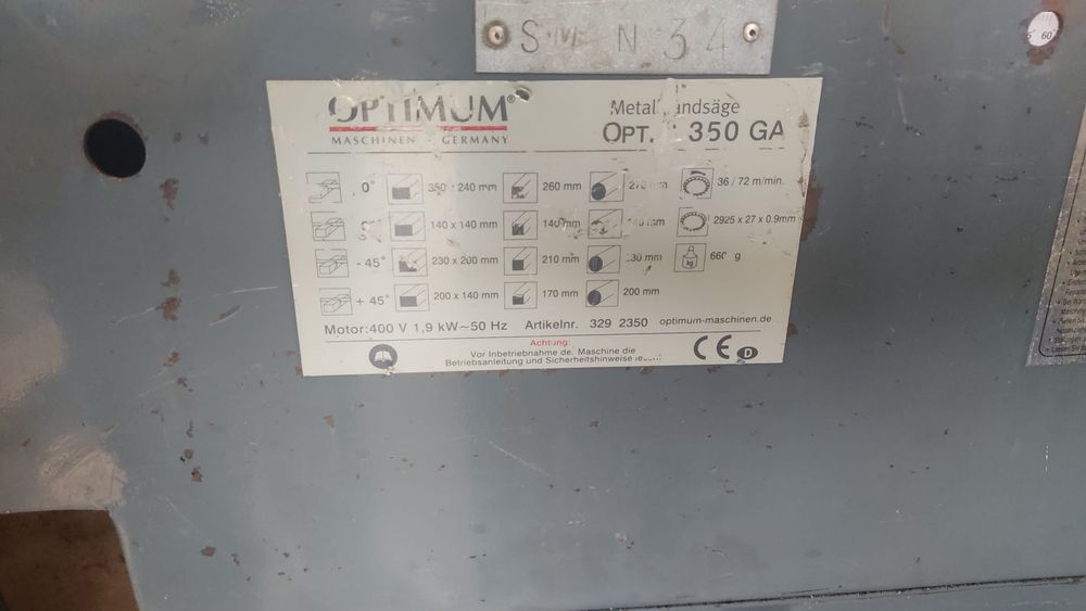 Serrote de fita optimum 350GA
