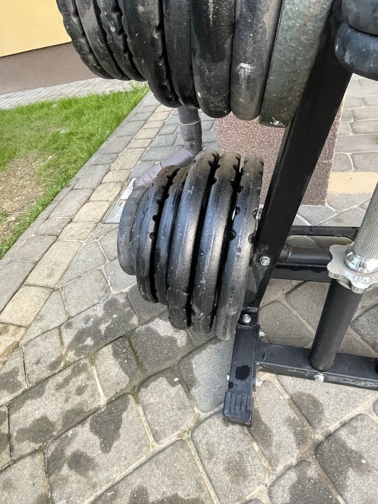 Silownia żeliwne obciazenia 145 kg !