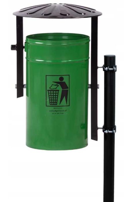 Kosz ze słupkiem 35l